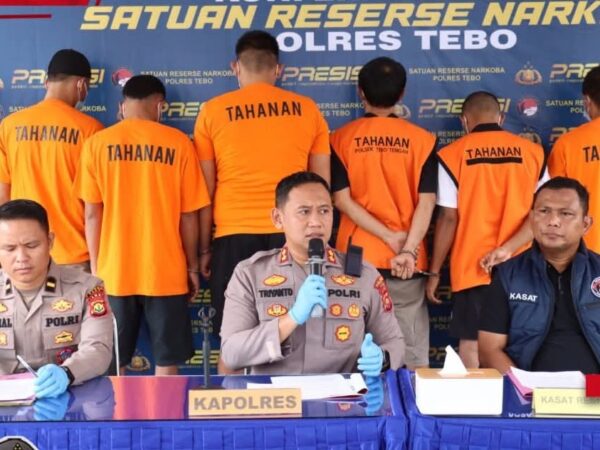 14 Kasus Narkoba Terbongkar di Tebo, 21 Tersangka Dibekuk