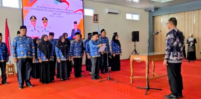 19 Pejabat Fungsional Dilantik, Murison Tekankan Kinerja dan Integritas