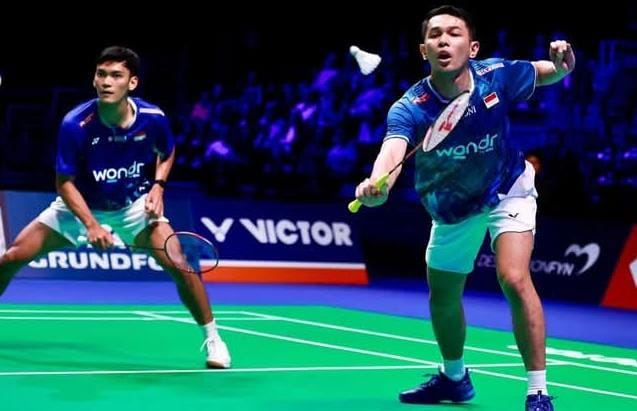 Fajar/Rian Lolos ke Final Denmark Open 2025 Usai Libas Unggulan China