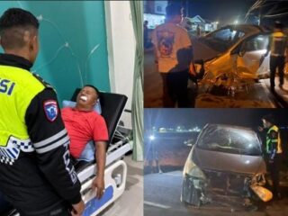 Kadis Budpar Sungai Penuh Sekeluarga Kecelakaan, Diduga Mengantuk