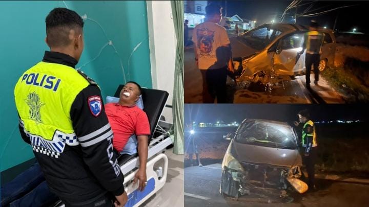 Kadis Budpar Sungai Penuh Sekeluarga Kecelakaan, Diduga Mengantuk