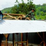 Prajurit TMMD ke-126, Ikhlas Bangun Rumah Warga Sungai Jernih