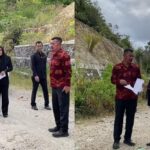 Bupati Monadi Tinjau Pembangunan Jalan Sungai Tutung–Pungut Mudik