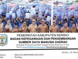 Ini Jadwal Pembagian SK PPPK Paruh Waktu Kerinci