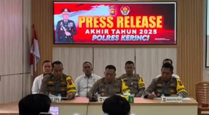 Polres Kerinci Catat Penurunan Kriminalitas 22% di 2025
