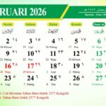Februari 2026 dalam Kalender Hijriyah: Nisfu Sya’ban hingga Awal Ramadhan 1447 H