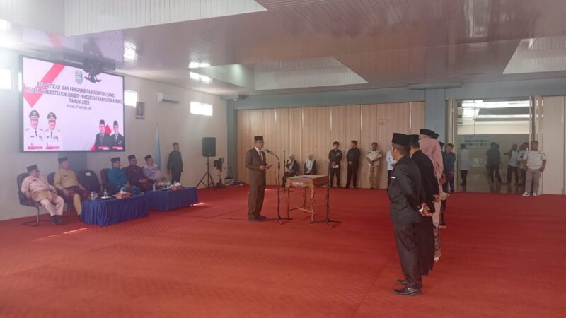 Ini Nama 10 Pejabat Eselon III Pemkab Kerinci yang Dilantik Wabup Murison