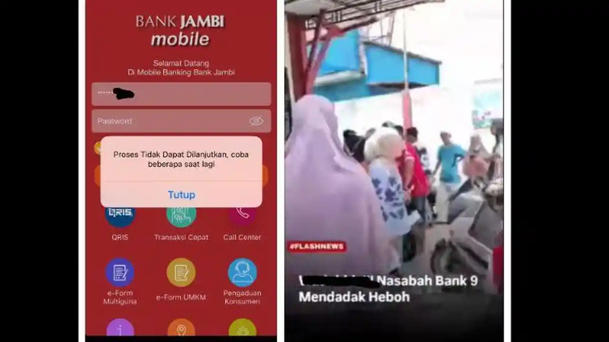 Mobile Banking Bank Jambi Error, Nasabah Serbu Kantor