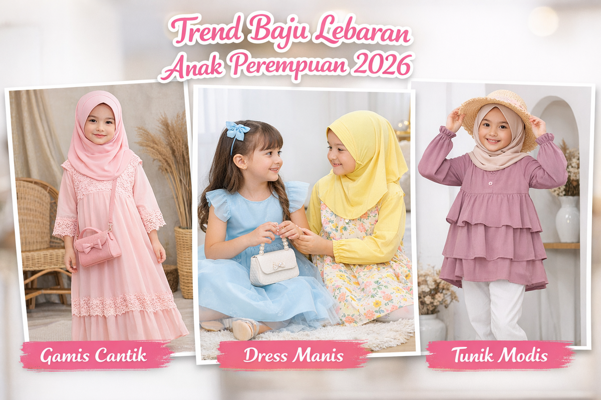 Rekomendasi Baju Lebaran Anak Perempuan 2026: Model Cantik, Nyaman & Kekinian
