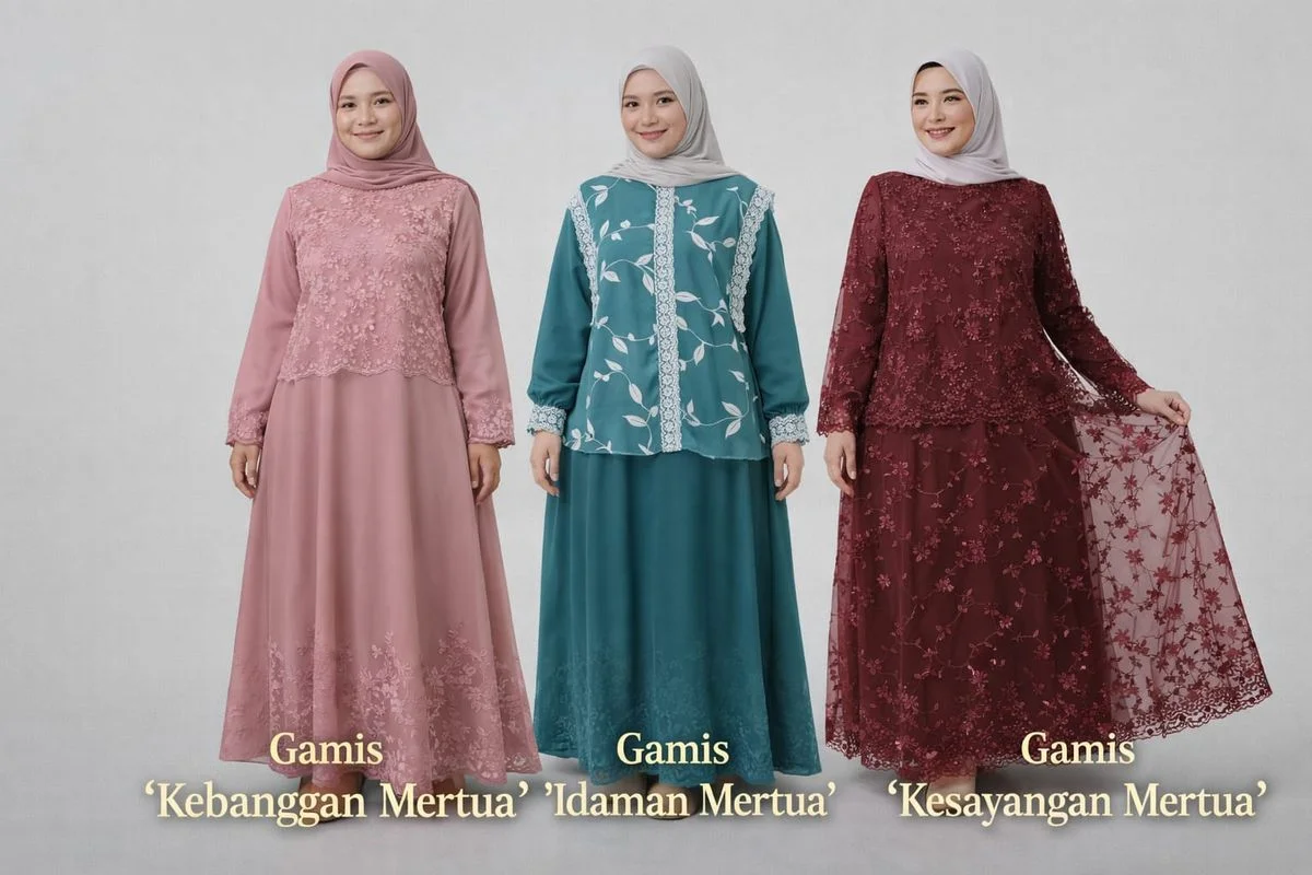 Tren Gamis Mertua Series Melejit Jelang Lebaran 2026, Elegan dan Timeless