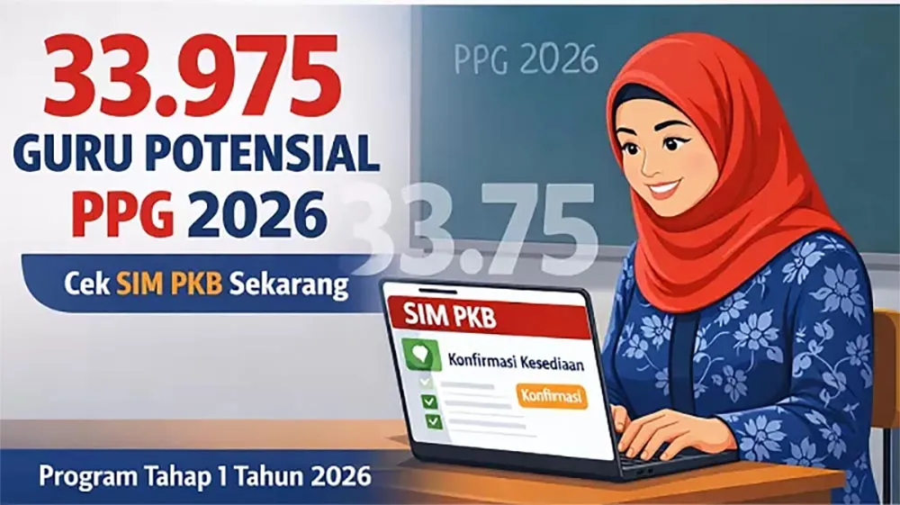 Kemendikbud Umumkan 33.975 Guru Masuk PPG 2026 Tahap 1, Cek di SIM PKB!