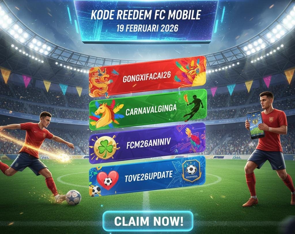 Kode Redeem FC Mobile 19 Februari 2026, Klaim Gems & Paket Pemain Spesial