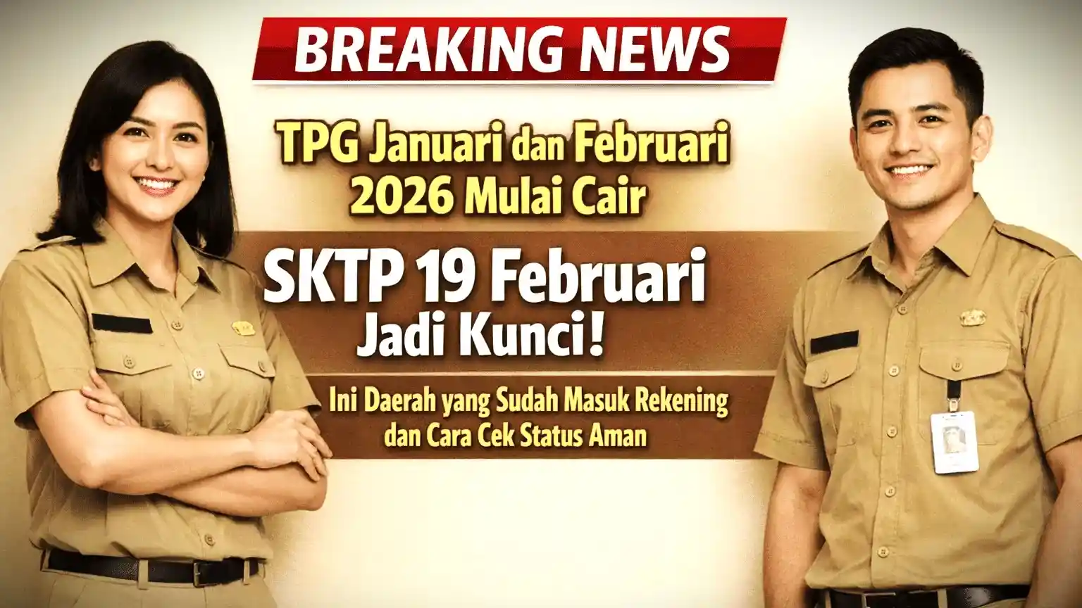 TPG Januari–Februari 2026 Mulai Cair, SKTP 19 Februari Jadi Kunci