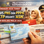 Permendagri 6/2026, PNS & PPPK Dicatat Jadi ASN di KTP dan KK