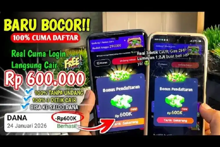 Aplikasi Penghasil Uang 2026 Viral, Klaim Bisa Cair ke DANA Tanpa Undang Teman