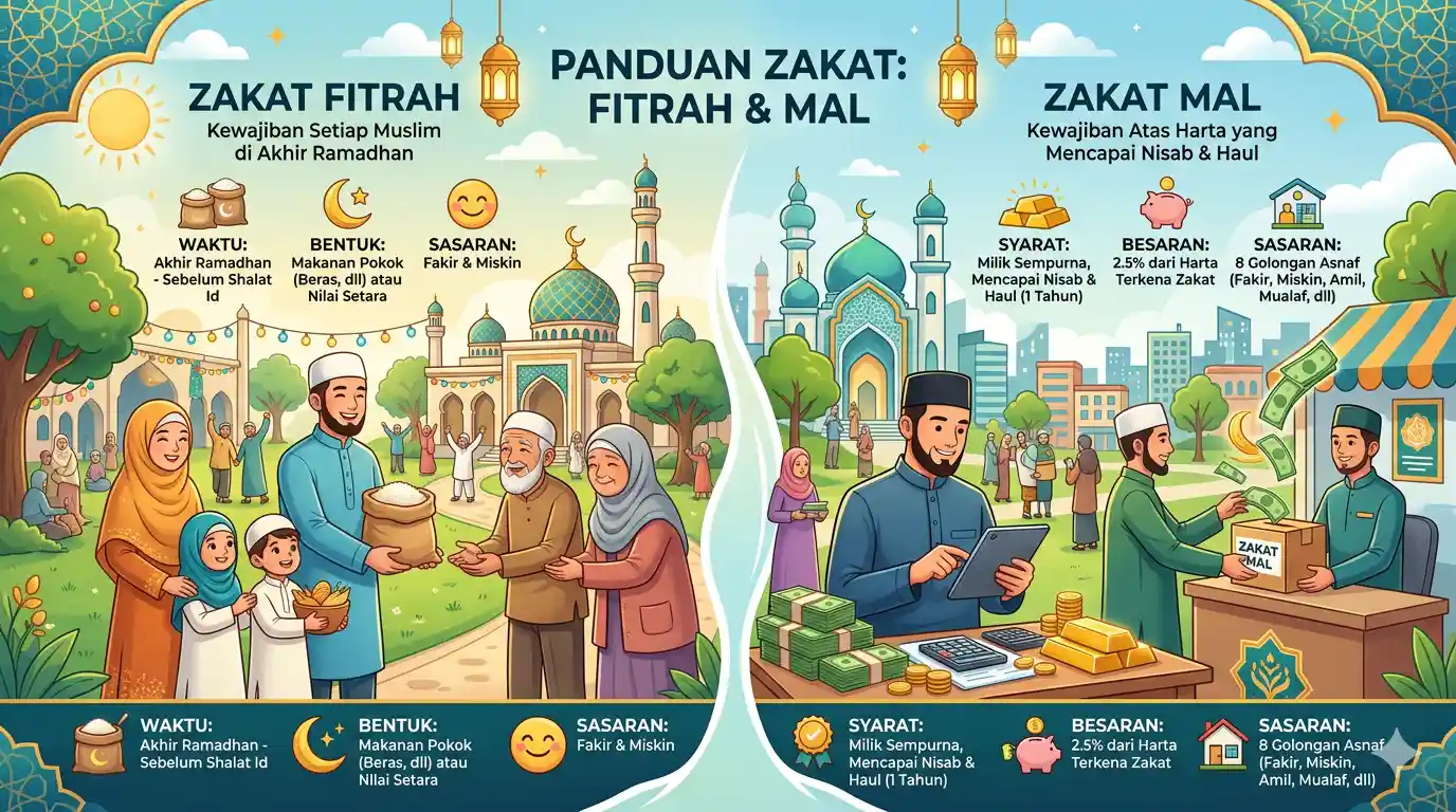 Perbedaan Zakat Fitrah dan Zakat Mal, Jangan Sampai Tertukar