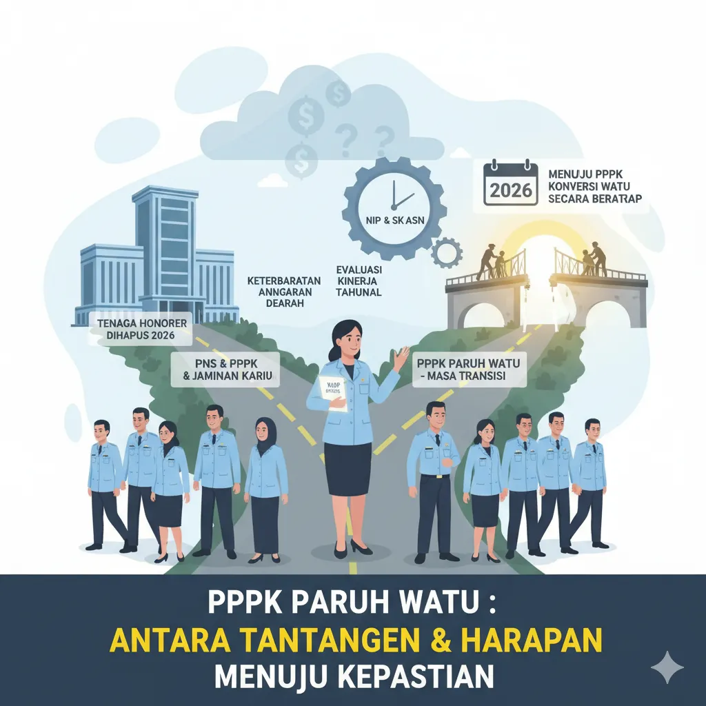 PPPK Paruh Waktu Terancam Putus Kontrak Usai Revisi UU ASN