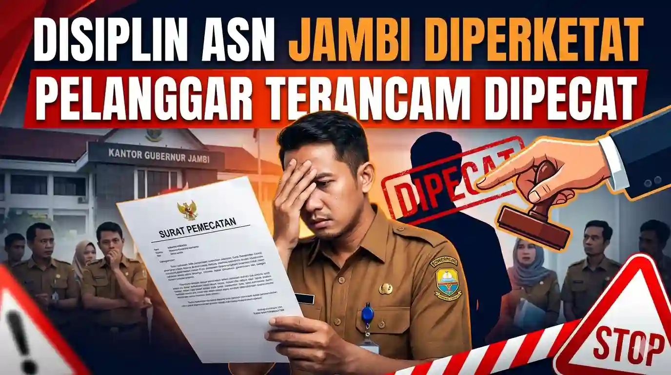 Disiplin ASN Jambi Diperketat, Pelanggar Terancam Dipecat