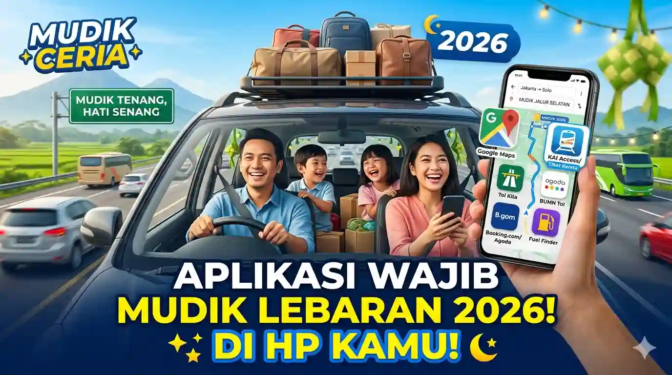 6 Aplikasi Wajib di HP untuk Persiapan Mudik Lebaran 2026