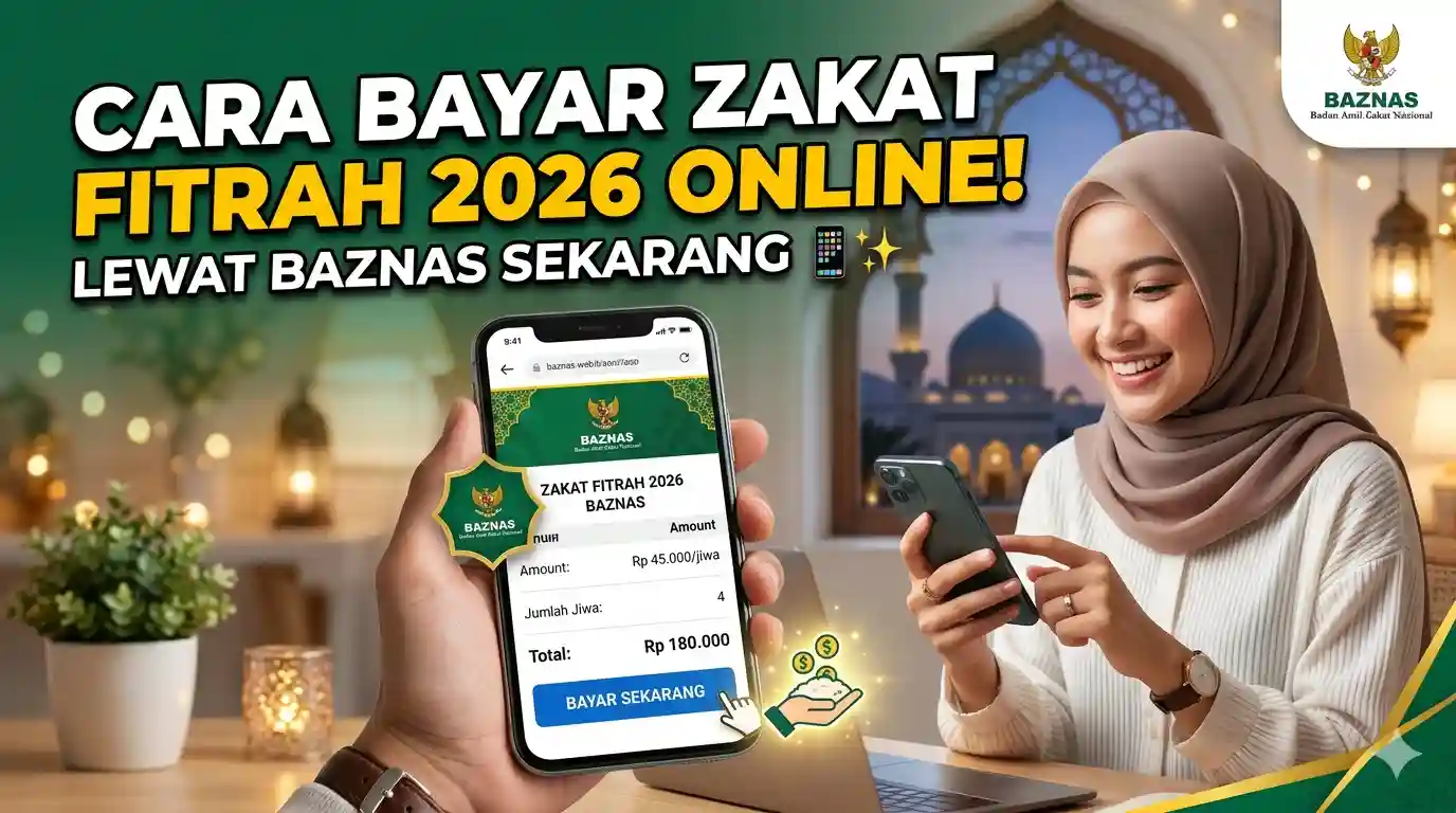 Cara Bayar Zakat Fitrah 2026 Online di BAZNAS, Mudah dan Praktis