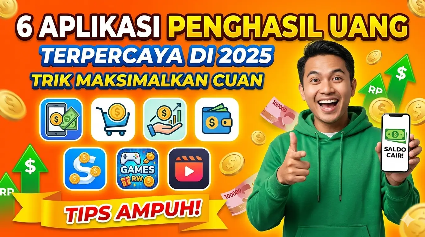 6 Aplikasi Penghasil Uang Terpercaya di 2026, Trik Maksimalkan Cuan