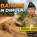 Perbaikan Jalan Ranah Pemetik Kerinci Dimulai April 2026