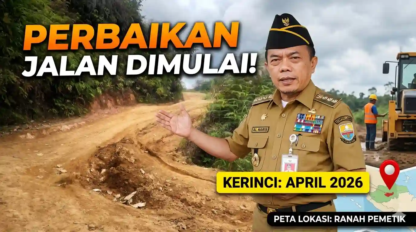 Perbaikan Jalan Ranah Pemetik Kerinci Dimulai April 2026