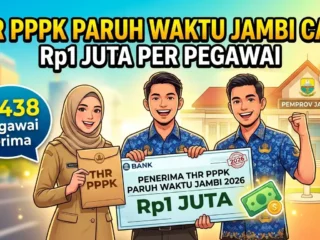THR PPPK Paruh Waktu Jambi 2026 Cair Rp1 Juta, 6.438 Pegawai Terima