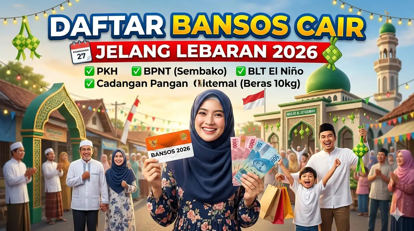 Ini Daftar Bansos Yang Cair Jelang Lebaran 2026, Cek Penerima & Nominalnya