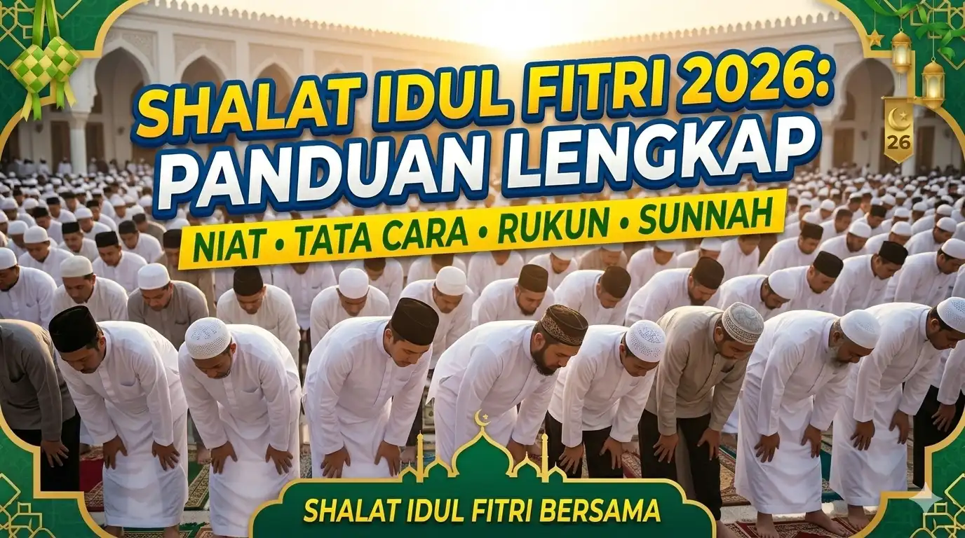 Shalat Idul Fitri 2026: Niat, Tata Cara, Rukun, dan Sunnah Lengkap