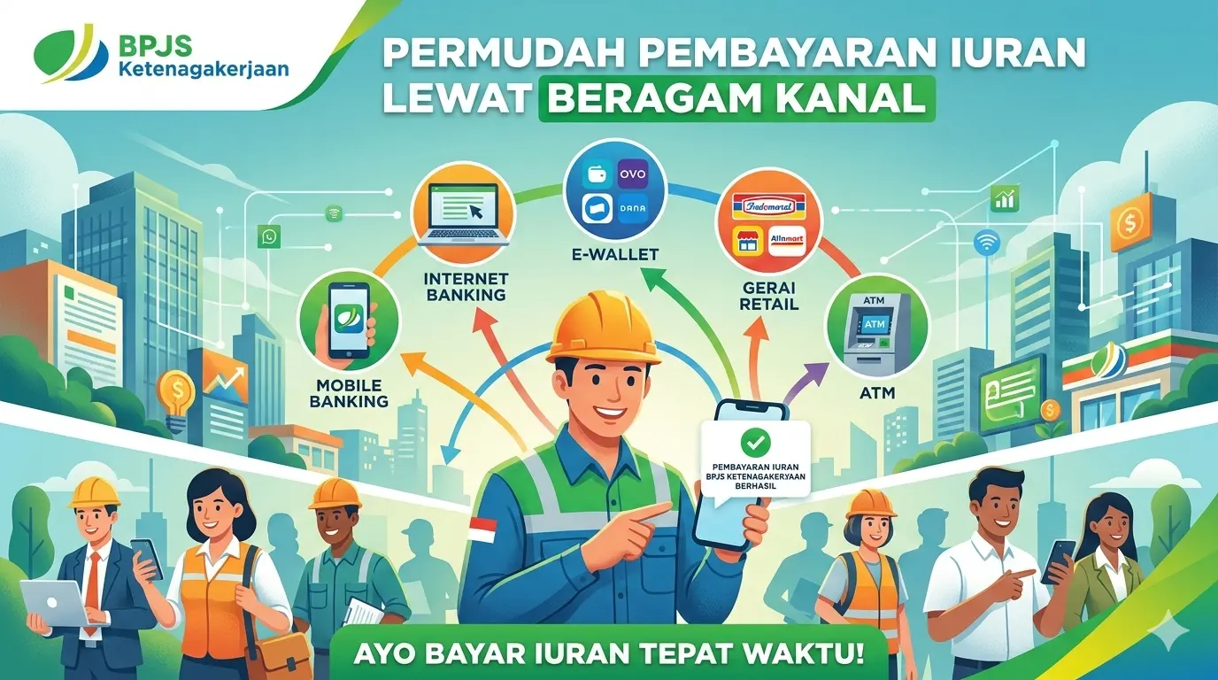 Bayar Iuran BPJS Ketenagakerjaan Makin Mudah & Praktis Lewat Beragam Kanal