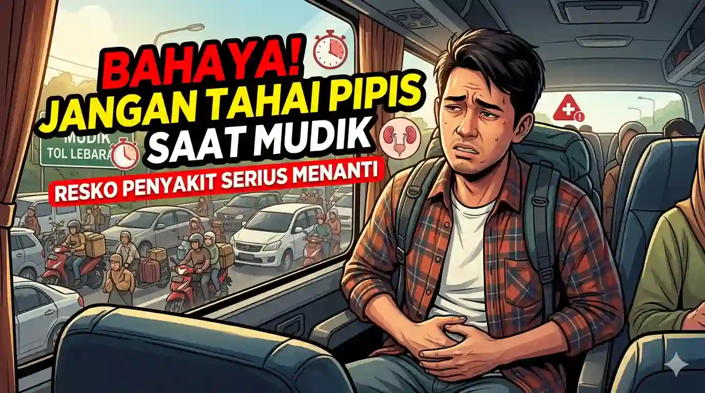 Bahaya Menahan Pipis Saat Mudik Lebaran