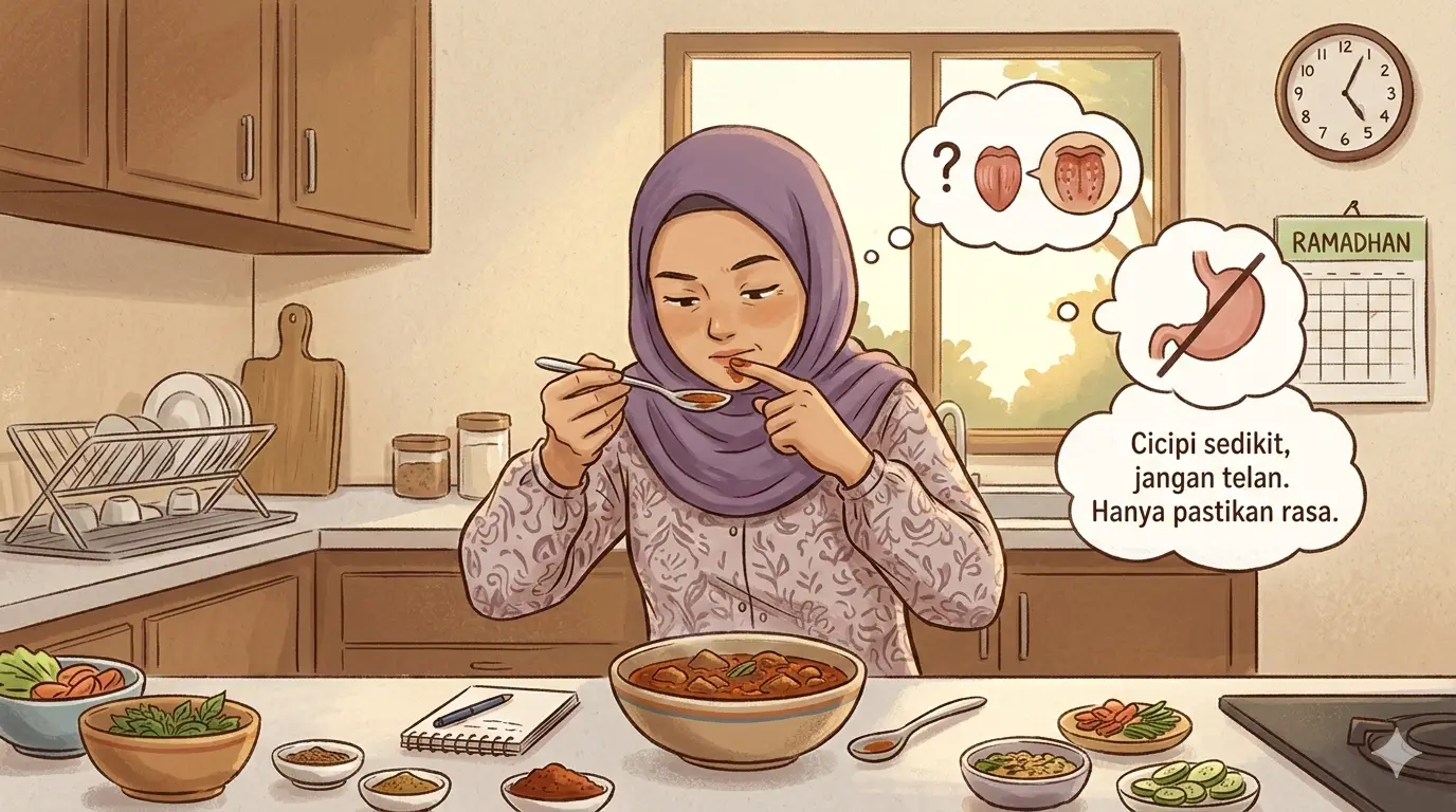 Bolehkah Mencicipi Makanan Saat Puasa? Ini Aturannya