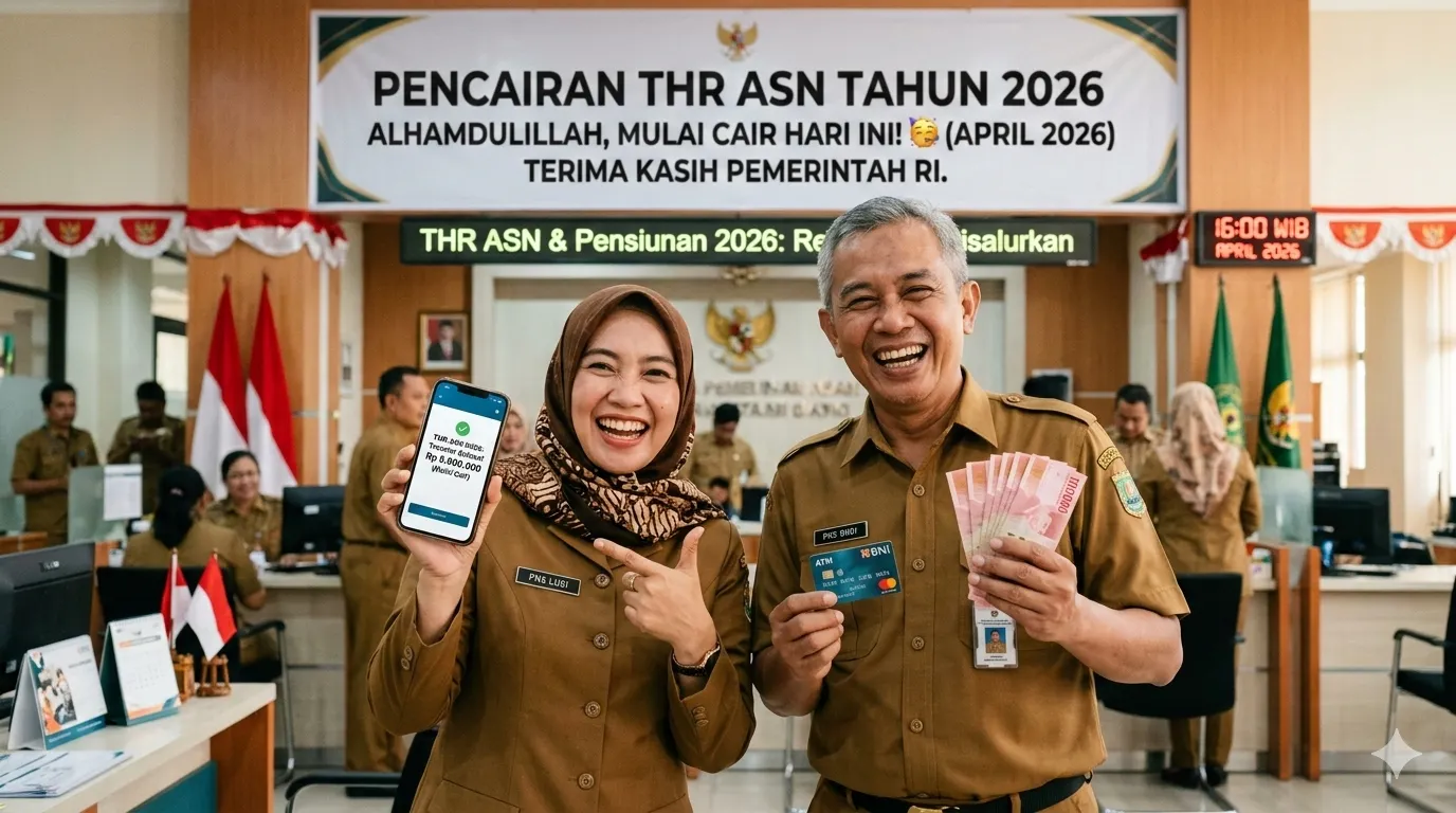 Ini Besaran THR ASN, PPPK dan Pensiunan Yang Mulai Cair