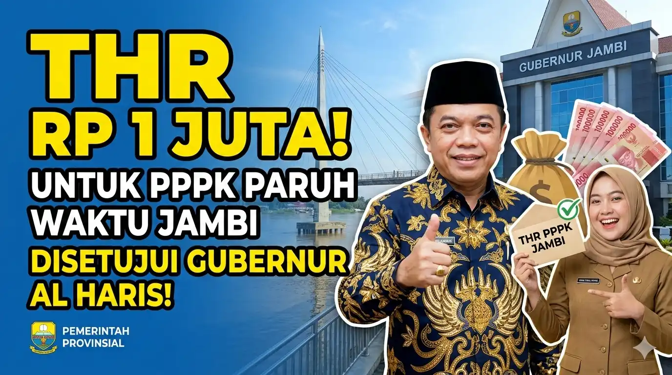 THR Rp1 Juta untuk PPPK Paruh Waktu Jambi Disetujui Gubernur Al Haris