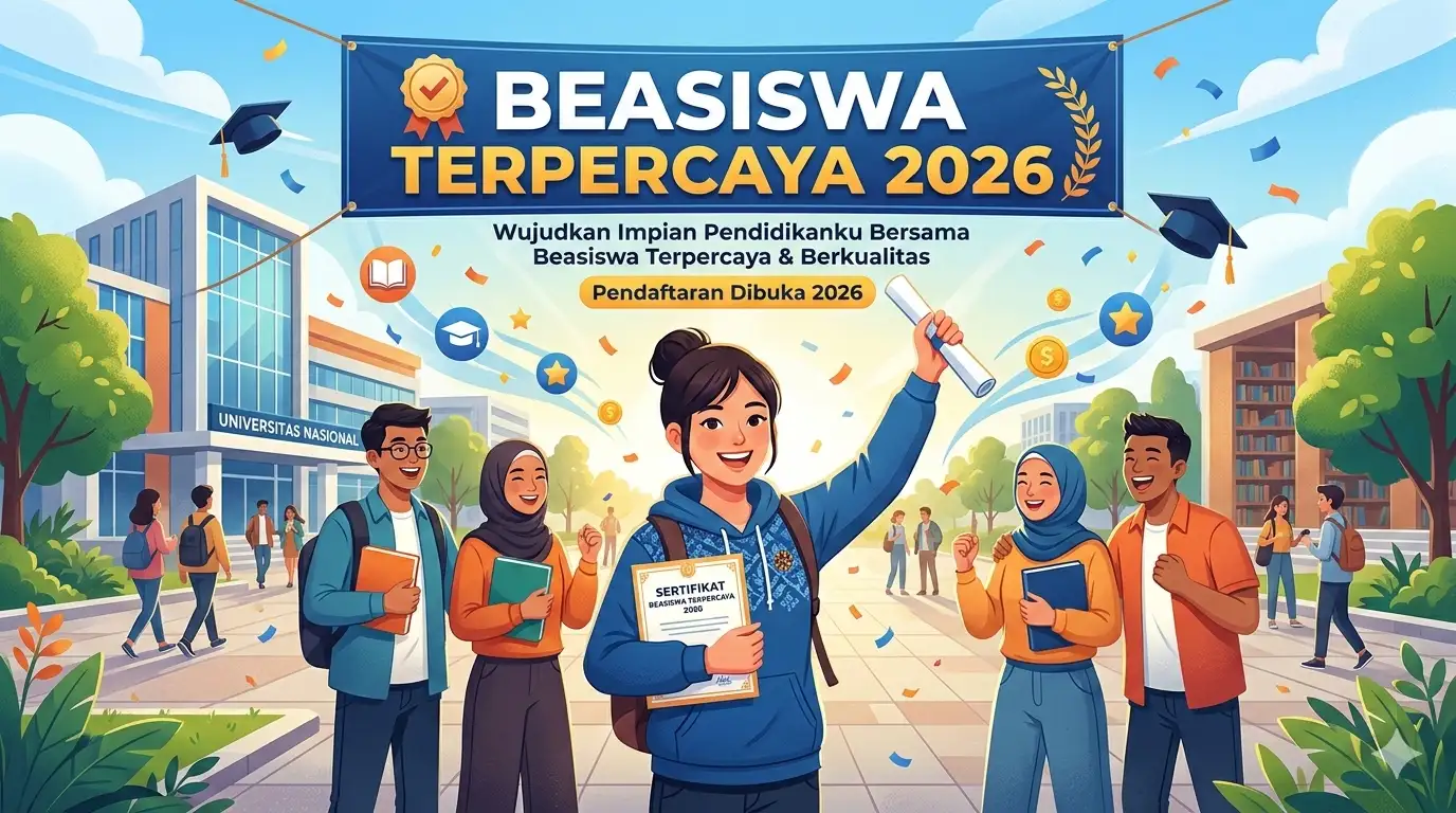 Ini Beasiswa Terpercaya 2026, Buruan Daftar Sebelum Deadline
