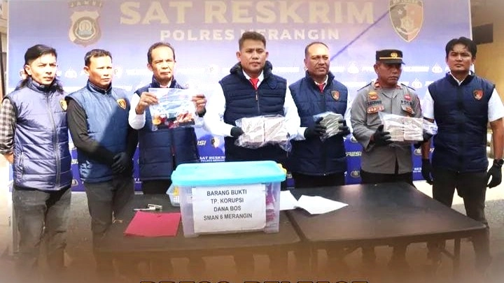 Polres Merangin Bongkar Korupsi Dana BOS SMA Negeri 6, Empat Orang Jadi Tersangka