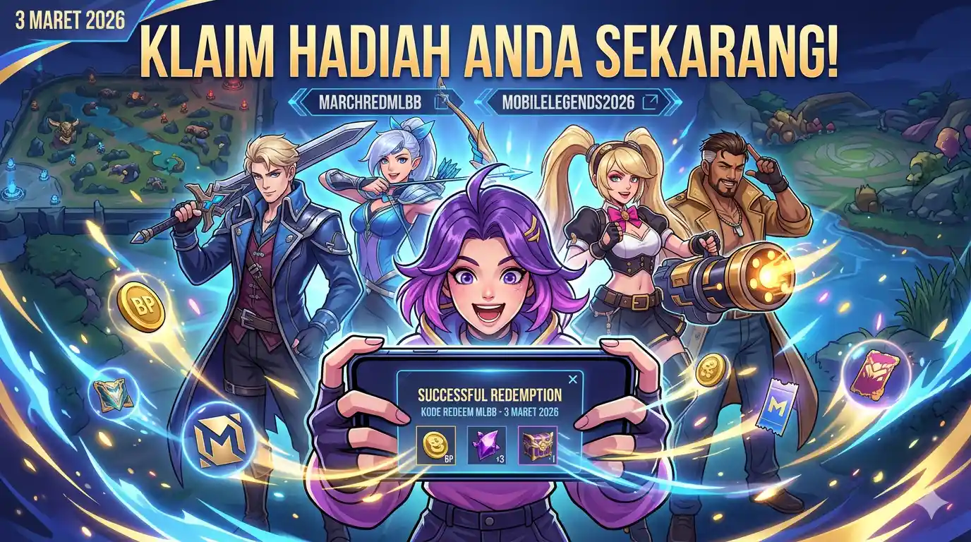 Kode Redeem Mobile Legends 3 Maret 2026, Klaim Diamond & Skin Gratis