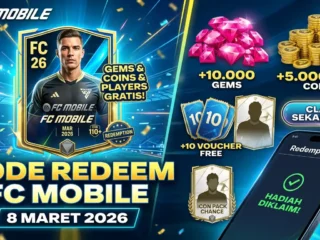 Kode Redeem FC Mobile 8 Maret 2026, Hadiah Gratis Menanti