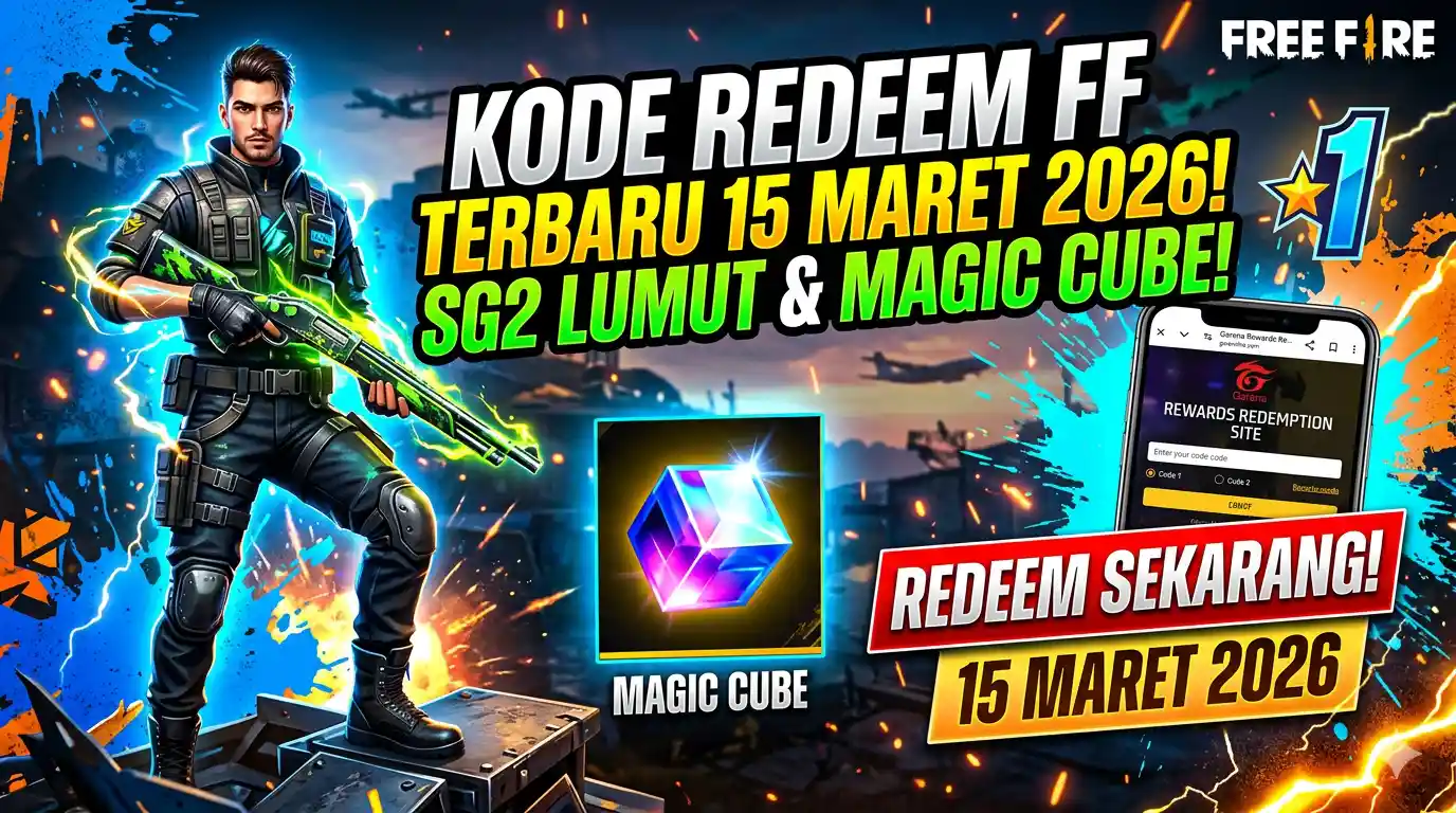 Kode Redeem Free Fire 15 Maret 2026, Klaim Skin SG2 Series Gratis