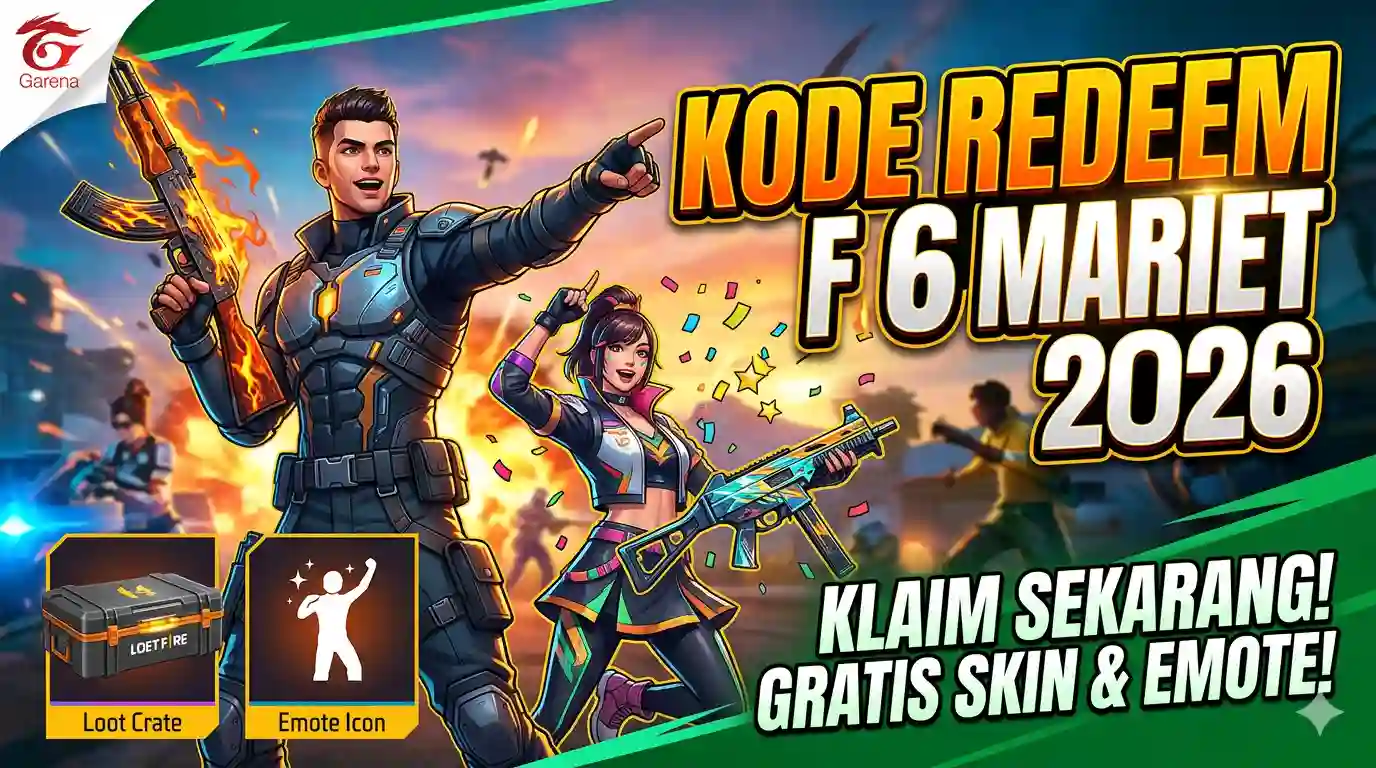 Kode Redeem FF Terbaru 16 Maret 2026, Klaim Hadiah Gratis