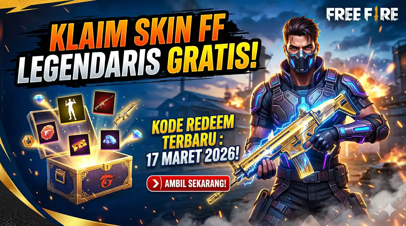 Ini Kode Redeem FF Terbaru Selasa 17 Maret 2026, Klaim Sekarang
