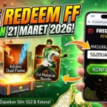 Kode Redeem FF Hari Ini 21 Maret 2026: Klaim Hadiah Lebaran