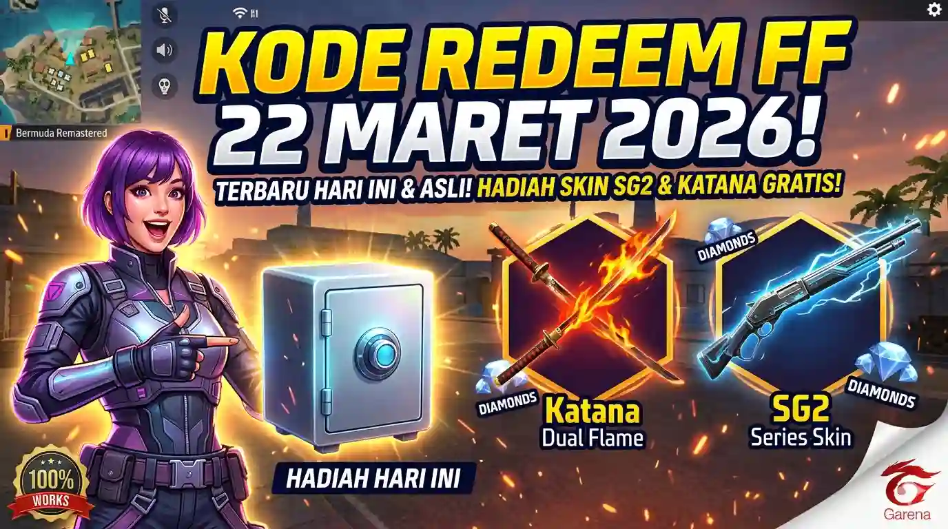 Kode Redeem FF 22 Maret 2026