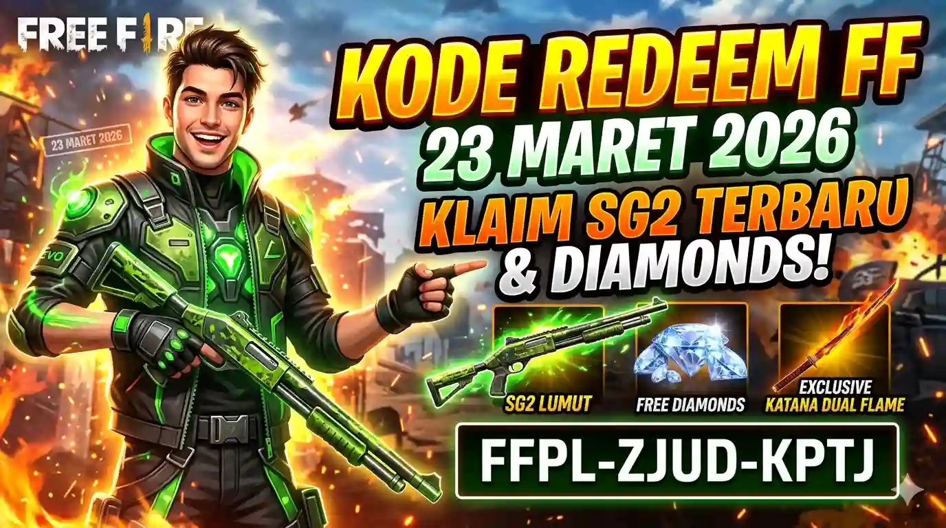 Kode Redeem FF Terbaru 23 Maret 2026
