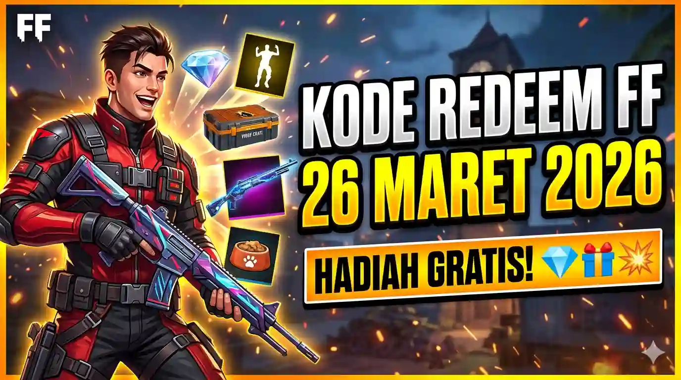 Kode Redeem FF 26 Maret 2026 Terbaru, Klaim Skin & Diamond Gratis