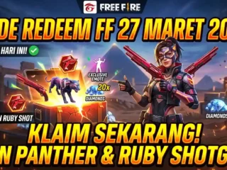 Kode Redeem FF Terbaru 27 Maret 2026, Klaim Skin & Diamond