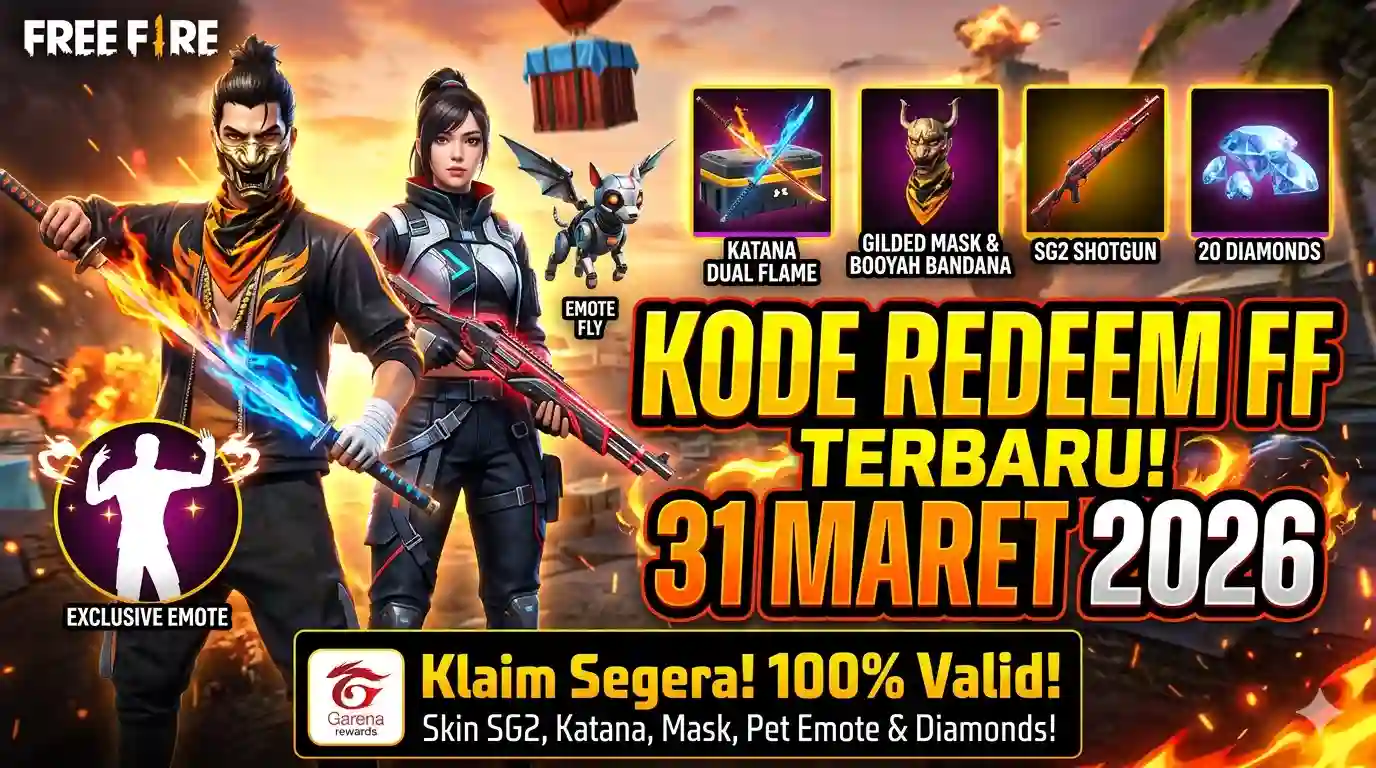 Kode Redeem FF 31 Maret 2026 Terbaru