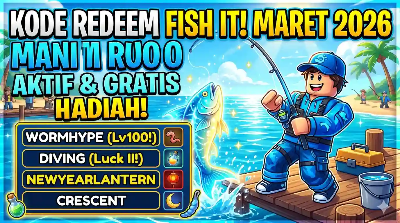 Kode Redeem Fish It Roblox 23 Maret 2026