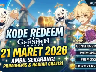 Kode Redeem Genshin Impact 21 Maret 2026, Klaim Primogem Gratis